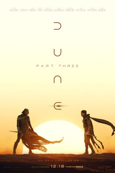 Dune: Part Three (preview) poster